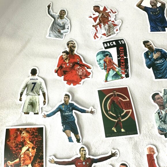 CR7 Cristiano Ronaldo 1 Pack 50 Decals Stickers Soccer Football FIFA World Cup - Picture 5 of 13